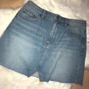 NWT BDG Notched denim mini skirt